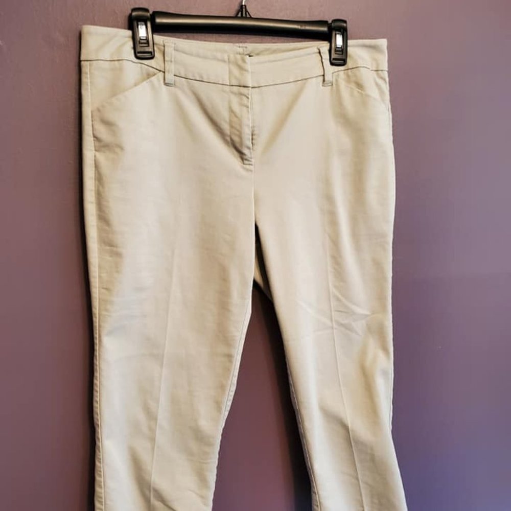 NY & Co khaki dress capris